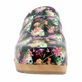 BJORK BJORK Maja Wood Moa Printed Leather Clogs