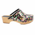 BJORK BJORK Maja Wood Moa Printed Leather Clogs