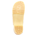 KLÄGN KLÄGN Tuva Wood Open Back Grip Cobalt Veg Tan Leather Clogs