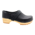 Tilda Wood Classic Closed Back Leather Clogs