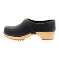 Tilda Wood Classic Closed Back Leather Clogs