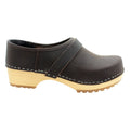 Tilda Wood Classic Closed Back Leather Clogs