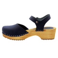 ALMA Swedish Wood Clog Forest Nubuck Leather Sandals