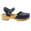 ALMA Swedish Wood Clog Forest Nubuck Leather Sandals