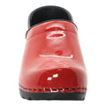 BJORK Women's Swedish Professional Red Patent Leather Clogs