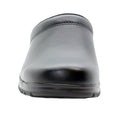 Flex Pro Open Back Black Leather Clogs
