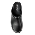 Flex Pro Open Back Black Leather Clogs
