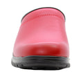 Flex Pro Open Back Red Leather Clogs