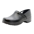 Flex Pro Closed Back Black Leather Clogs