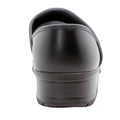 Men's Flex Pro Closed Back Black Leather Clogs