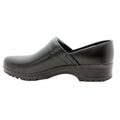 Men's Flex Pro Closed Back Black Leather Clogs