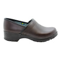 Flex Pro Closed Back Brown Leather Clogs