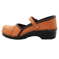 MARCELLA Mary Jane Caramel Veg Tan Leather Clogs