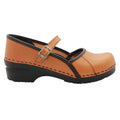 MARCELLA Mary Jane Caramel Veg Tan Leather Clogs