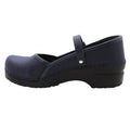 KLÄGN BJORK by KLÄGN MARCELLA Mary Jane Navy Leather Clogs