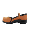MARCELLA Mary Jane Cognac Oiled Leather Clogs