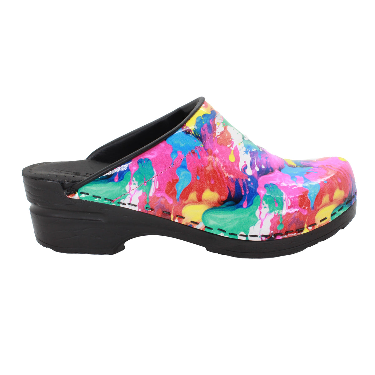 Splat Open Back Pro Leather Clogs – BJORK Swedish Comfort