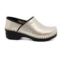 BJORK BJORK PROFESSIONAL Mysa Natural Tooled Leather Clogs