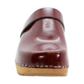 BJORK BJORK LEIA Wood Classic Open Back Patent Leather Clogs
