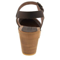 BJORK Shop BJORK MARGARETA Swedish Wood Clog Sandals in Oiled Leather