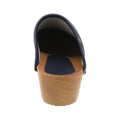 Maja Wood Open Back Leather Clogs