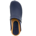 Maja Wood Open Back Leather Clogs