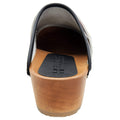 BJORK BJORK Vera Wood Open Back Leather Clogs