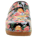 BJORK BJORK Vera Wood Open Back Leather Clogs