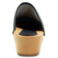 BJORK BJORK Agata Wood Open Back Leather Clogs
