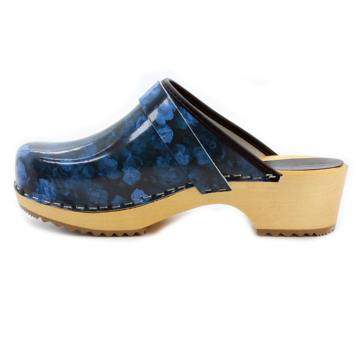 Agata Wood Open Back Leather Clogs – BJORK Swedish Comfort