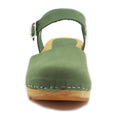 BJORK BJORK ALMA Swedish Wood Clog Nubuck Leather Sandals
