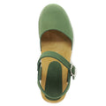 BJORK BJORK ALMA Swedish Wood Clog Nubuck Leather Sandals