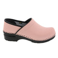 Professional ELLA Pink Leather Clogs