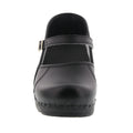 MARCELLA Mary Jane Black Cabrio Leather Clogs