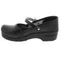 MARCELLA Mary Jane Black Cabrio Leather Clogs