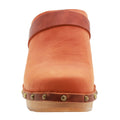 BJORK BJORK Maria Wooden Clogs in Vintage Oiled Leather
