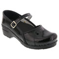 MARCELLA Mary Jane Black Patent Leather Clogs