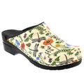 Dahlia Open Back Leather Clogs