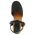MARGARETA Swedish Wood Clog Sandals in Oiled Leather