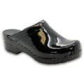 BJORK 755406-2-36 BJORK Elly Open Back Black Patent Leather Clogs Black / EU-36