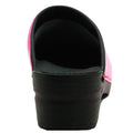 BJORK BJORK Elly Open Back Neon Pink Patent Leather Clogs