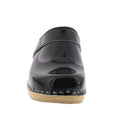 LEIA Wood Classic Open Back Patent Leather Clogs
