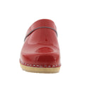LEIA Wood Classic Open Back Patent Leather Clogs