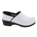 PROFESSIONAL ELSA White Patent Leather Clogs