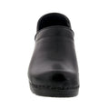 PROFESSIONAL Women's Black Cabrio Leather Clogs