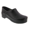 PROFESSIONAL Men's Black Cabrio Leather Clogs