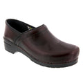 PROFESSIONAL Men's Bordeaux Cabrio Leather Clogs