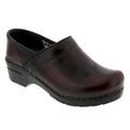 PROFESSIONAL Women's Bordeaux Cabrio Leather Clogs