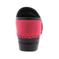 PROFESSIONAL Fuchsia Fur Leather Clogs