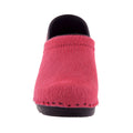 PROFESSIONAL Fuchsia Fur Leather Clogs